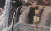Duschwand aus Digitaldruck Wasserfall